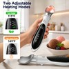 Rechargeable Heated Ice Cream Scoop with LED Display, Safety On/Off
