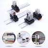 Taiss 3 Pcs DIN Rail Slotted Aluminum RoHS 35mm Wide,