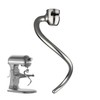 Stainless Steel Dough Hook for KitchenAid 5QT-6QT Bowl-Lift Stand Mixers,