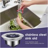 Naturezhen Universal 3-in-1 Kitchen Sink Drain Strainer, 304 All Stainless