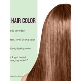 Light Brown Hair Dye Shampoo, Hair Color Shampoo for Women Men, Colors Hair in Minutes, Coconut Dye Shampoo, Brown Hair Dye, Champu Para Pintar el Cabello, Easy to Apply
