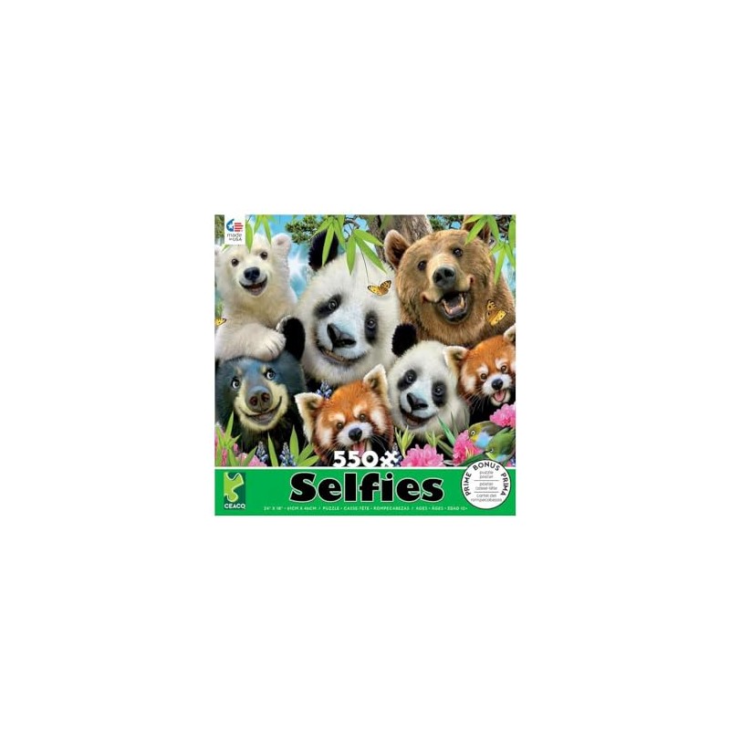 Ceaco - Selfies - Bear Essentials - 550 Piece Jigsaw