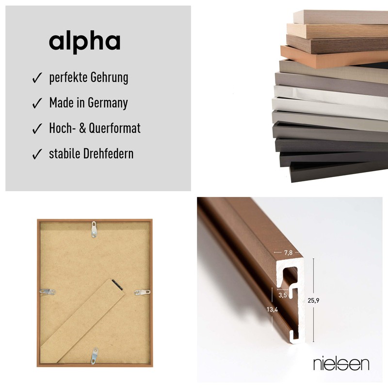 nielsen Alpha Photo Frame 10 x 15 cm Aluminium Matt