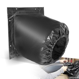 Camoo 48133 Lawn Mower Hard Top Boot for Agri-Fab Mow‑N‑Vac Series 45-0540 45-05401 Leaf Vac Parts, Upgrade Resilient Vinyl Discharge Boot, 29cm x 29cm Square Opening