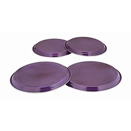 Zodiac 4BCS-AU Colours 4pc Hob Covers Aubergine (Pack of 4)