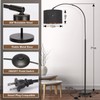 Seaside Village Modern Arc Floor Lamp, Tall Pole Lamp with