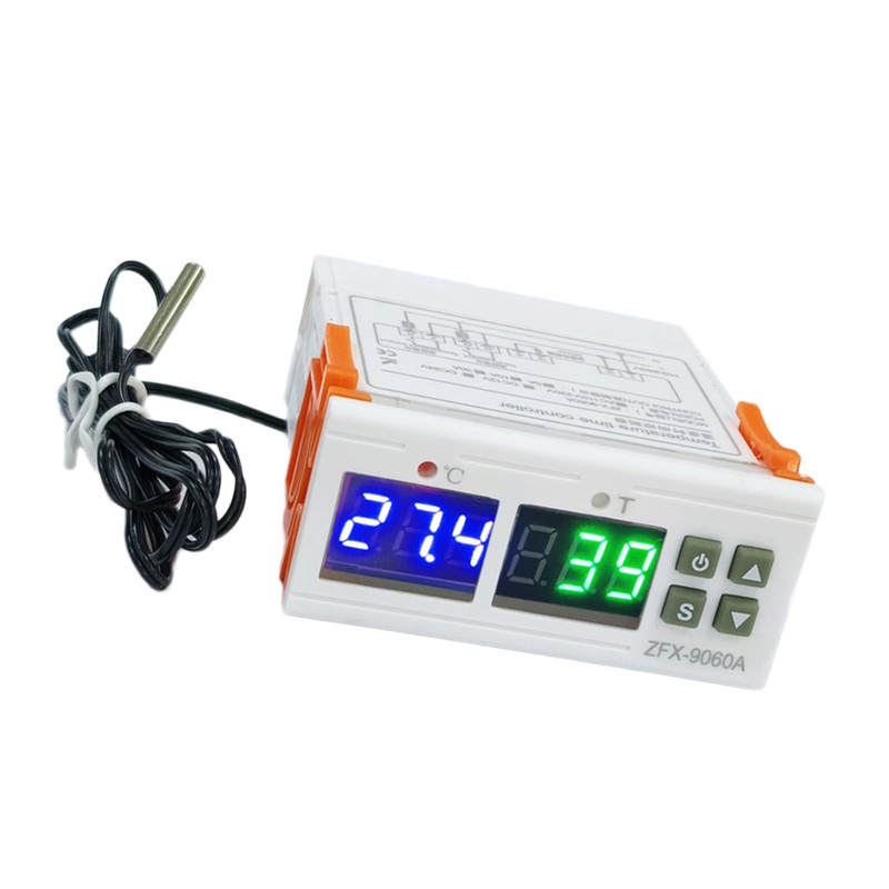 ZFX-9060A Digital Temperature Controller Intelligent Temperature Regulator AC110-220V 10A Timing