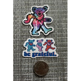 Grateful Dead / Jerry Garcia / Dead & Co Be Grateful & Bear SYF Vinyl Stickers