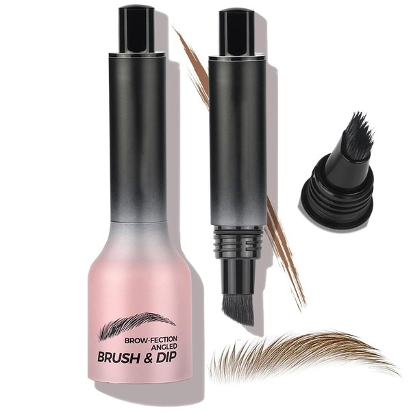 Peehss Brow-Fection Angled Brush & Dip Liquid Eyebrow Gel, Brow