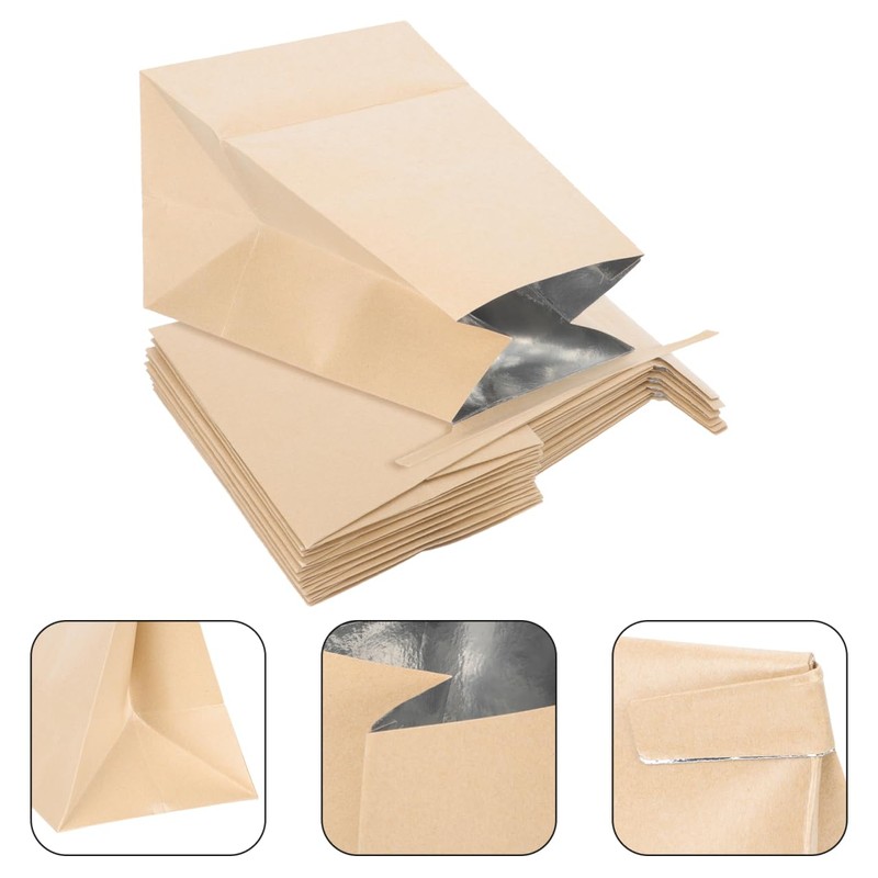 GLEAVI 10 Pcs Paper Vomit Bags Disposable Emesis Bags Biodegradable