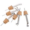 6Pcs Stainless Steel Wine Pourer Pour Spouts Set Cork Design