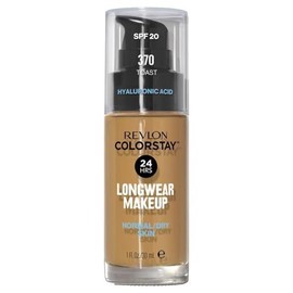 Revlon Colorstay Longwear SPF 20 Makeup Foundation for Normal and Dry Skin, Toast