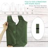 BeeGreen 10 Packs Dark Green Reusable Shopping Bags X- Large