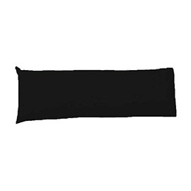 R&Z Bolster Pillow Case 100% Polycotton Blend PREGNANCY Maternity Orthopaedic Support (Black, 4Ft)