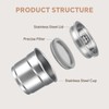 Reusable Coffee Pod 304 Stainless Steel Leakage Proof Coffee Capsule