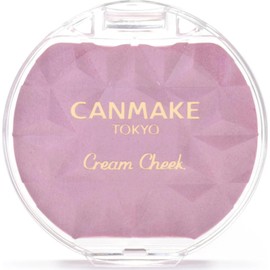 Canmake Cream Cheek (Pearl Type) P05 Pale Lilac, 0.14 oz (4.0 g), Glossy, High Color, Pink Lavender, Polarized Pearl