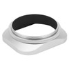 Haoge 55mm Square Metal Screw-in Lens Hood with Cap for