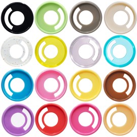 ITSYHPRO 33pcs Discbound Discs 1.1 Inches Plastic Expander Binder Rings Pen Clip Disc Planner Discbound Notebook Accessories(Multicolor,1.1inch/28mm 33pcs)