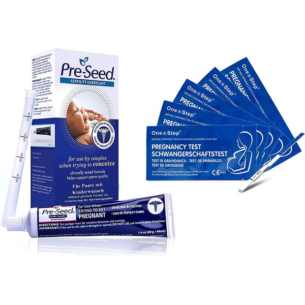 Lubricant Pre Seed with 1x A Child 9 x 4 Grams plus 20 One Step Ovulation Tests 20 mIU
