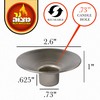 Ner Mitzvah Reusable Metal Candlestick Liners and Drip Guards -