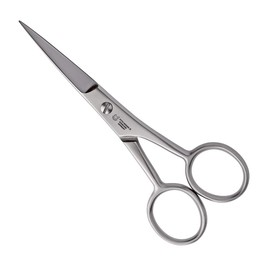 Otto Herder manicure Beard Scissors 11.5 cm Extra Sharp Beard Scissors with One-sided Micro Teeth Made of Stainless Steel