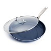 Blue Diamond 12" Nonstick Frying Pan with Lid, Diamond Infused