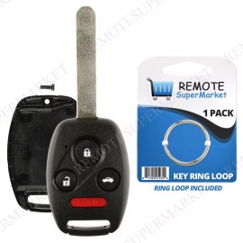 RemoteSuperMarket Replacement for Honda 2008-2012 Accord Coupe 2006-2013 Civic Shell Gut Case Key