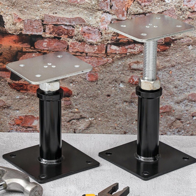 Zonon 4 Pack 6-9 Inch Adjustable Floor Jack Post, Mini