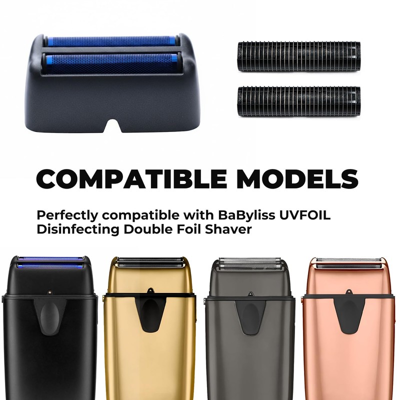Replacement Foil and Cutter for BaBylissPRO UV Double Foil Shavers