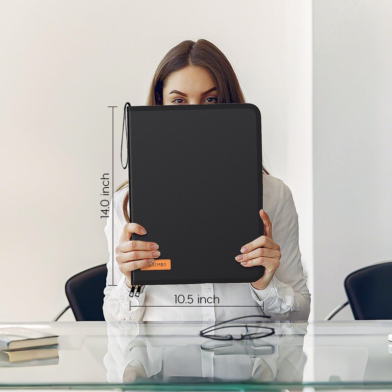 Important Document Organizer Zipper Binder,Fireproof Document Bag for Birth Certificate