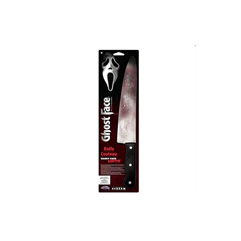 FunWorld Fun World Ghostface 15-Inch Bloody Butcher Knife, Standard