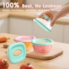 Baby Food Storage Containers 4 oz, Baby Silicone Food Jars