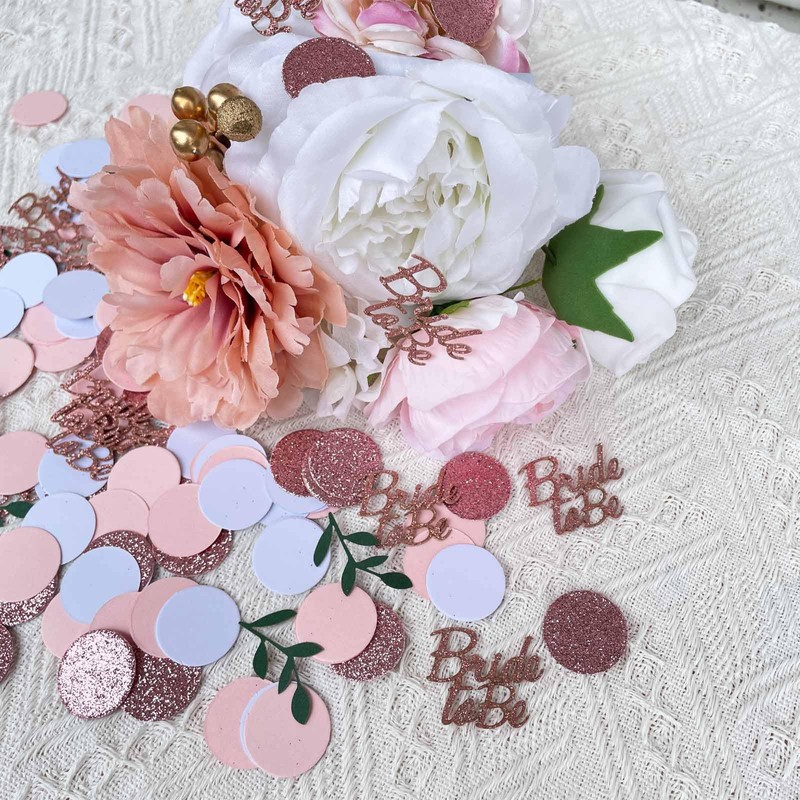WEIKA, Gold Glitter Wedding Table Confetti, Bridal Shower Decorations, Bride