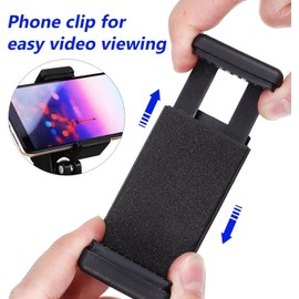 Soporte para teléfono con abrazadera, soporte giratorio de 360° para soporte de micrófono, scooters de movilidad, carritos de golf, bicicletas, compatible con teléfonos inteligentes de hasta 3.5
