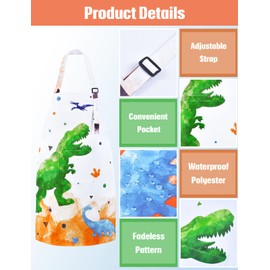 WERNNSAI 36 DE Nl-mermaid apron set Xs-a001-uk apron set, Dinosaurs