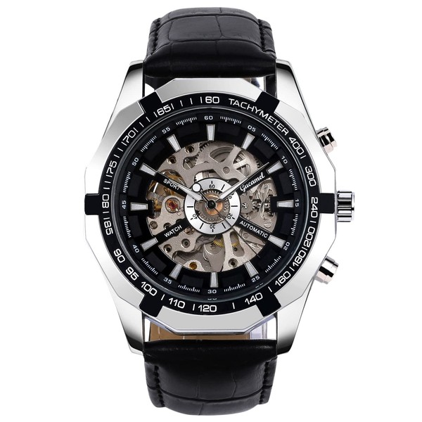 RORIOS Mens Watch Automatic Mechanical Watches Luminous Wrist Watches with