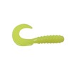 Twist Tail Grubs; Plastic Worms; 20 Pack; Hot Chartreuse (Opaque),