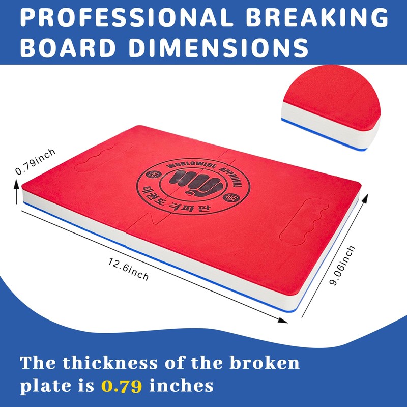 2-in-1 Taekwondo Training Set: Rebreakable Breaking Board & Kick Target