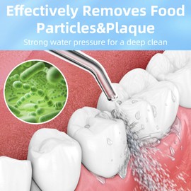 Water Flosser,300ML Water Pulse flossers-5 Modes&6 Replaceable Jet Tips for Teeth Cleaning and Flossing,USB Rechargeable