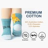 Baby Non Slip Toddler Socks, 12 Pairs Soft Cotton Crew
