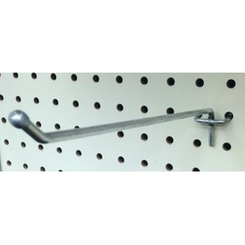 8" Peg Hooks, Pegboard Display Panel Hangers - 100 Pack