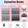 Fenshine Individual Cluster Eyelashes, 392 Pieces, Wide Stem D Curl,