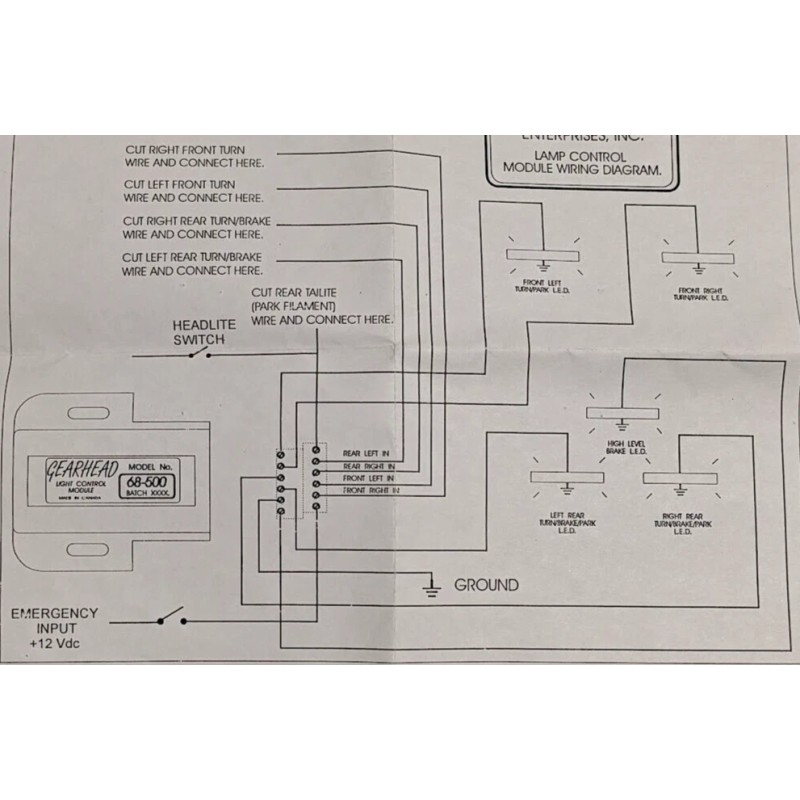 GH Universal Street Rat Rod LED Turn Signal Running Brake