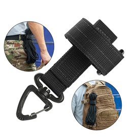 FAZee Glove Holder for Duty Belt Gloves Strap Work Gloves Safety Clip Outdoor Tactical Glove Keeper Climbing Rope Storage with 360° Swivel Hook Buckle