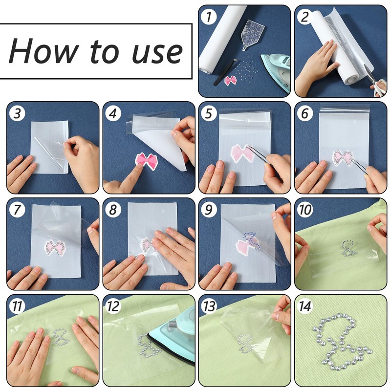 Otuuz 14400 Pcs Hotfix Rhinestones Crystal AB Rhinestones Flatback for