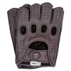 Riparo Women Genuine Leather Reverse Stitched Half-Finger Fingerless Driving Motorcycle