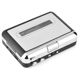 USB Cassette Tape to MP3 Converter, Capture Audio Music Player with Headphones