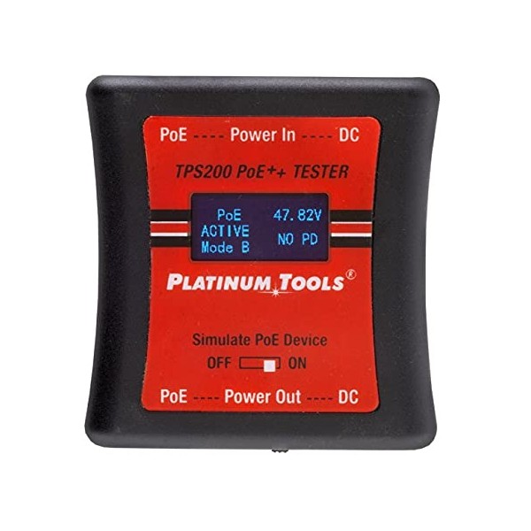 Platinum Tools PoE++ Tester TPS200C Easy-to-use, Pocket-Sized Tester for All