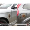 Tankpad 3D Iron Cross Motorcycle Car Sticker Rusty Look Sticker
