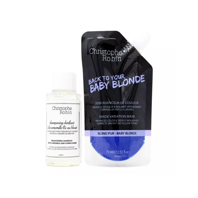 Christophe Robin Baby Blonde Duo, Shampoo and Hair Mask